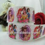 1&#39;&#39; grosgrain ribbon wholesale princess print custom printed grosgrain ribbon 833