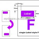 A4 integrated label