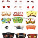 PE printed paper cup fans