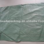 green color PP Woven bags for packing second-hand