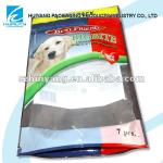 Stand up feed products zipper pouch with window packaging
