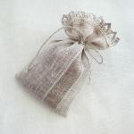 linen small bag seed bag