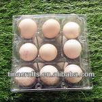 9 pcs plastic transportation egg tray