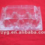 transparent plastic blister egg tray