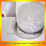 Embossed Paper Lid For Aluminum Foil Container laminated paper lids