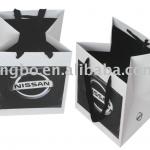 NISSAN black and white craft paper bag PBG-012