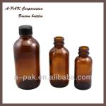Pharmaceutical glass bottle/Amber Boston Bottle