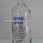 750 ml vodka glass bottle