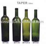 750ml taper glass wine bottles