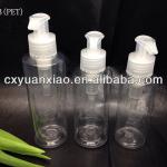 empty shampoo pump Cosmetic PET bottle spayer bottle