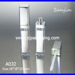 LED light lip golss container led Luxury Cosmetics Packaging hard tube lipgloss tube LED lipgloss case