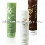 Round Cosmetic Plastic Tube Cosmetic Packaging