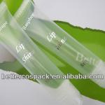 Clear plastic tube for lip shine/lipstick with screw cap