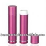 Pink shining round Aluminum/plastic Lipstick tubes