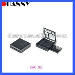 Plastic compact powder packaging of pans
