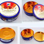 high quality beautiful round biscuit tin