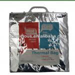 Custom logo printed thermal food storage bag foil carry bag