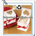 environmental small wedding custom cake box with ribbon