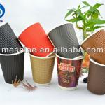 Hot drink disposable ripple paper cup