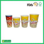disposable popcorn paper cup