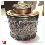 Attractive antique brass plating tea pot for dubai