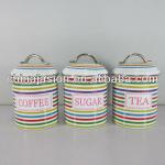 Black Coffee/Tea/Sugar Storage Container