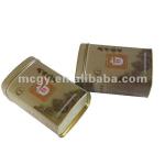 what is tin High quality empty rectangle tea packaging box tin can professional metal tea tin box