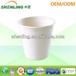 white paper pulp cup