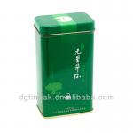 rectangular tea tin box for packaging