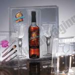 Clear plastic wine package