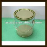 plastic clear bucket with handle