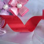Hot sale red ribbon for satin ribbon flowers