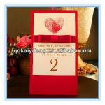 luxury hot stamping letters card paper wedding invitation