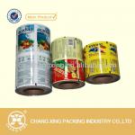 Custom printed plastic film roll for food/beverage/chemicals packagings/China manufacturer