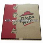 Pizza Box, Made of Brown or White Kraft Paper and E-flute, Customized Sizes and Designs are Welcome