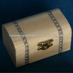 New storage wooden box with decorative bands for sale