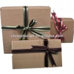with ribbon decorative gift package fancy eco friendly take away paper box