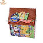 New custom Christmas house shape candy decorate storage paper packaging box
