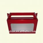 foldable paper packing box with window