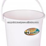 Plastic 5 Gallon Water Pail - SKM 500 White