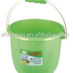 Plastic pail with handle
