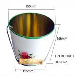 tin bucket for fruits