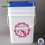 20L square plastic buckets with lids