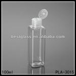 100ml plastic bottle, 100ml plastic square bottle, 100ml plastic lotion bottle PLA-3015