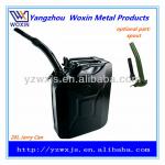 20 L LITER METAL JERRY CAN FOR PETROL DIESEL FUEL WITH SPOUT wx