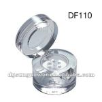 2012 Double Walled Clear Loose Powder Jar Cosmetics Packaging DF110