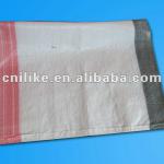 2012 high quality (white,red,black strip) woven pp bag wrb01