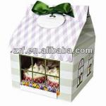 2013 Cheap Paper Cake Packaging Box with Handle
