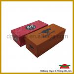 2014 custom rigid paper shoe box wholesale WHSB-01