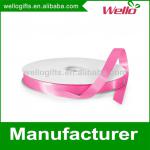 3/8 inch fuchsia China wholesale high quality single face box wrap decorative polyester satin ribbon